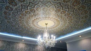 Сатиновые натяжные потолки
